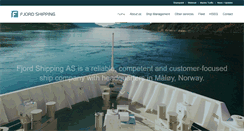Desktop Screenshot of fjordshipping.no