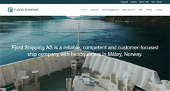 Desktop Screenshot of fjordshipping.com